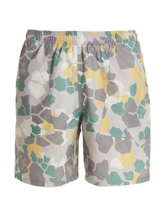 Objects IV Life Mens Printed Beach Shorts