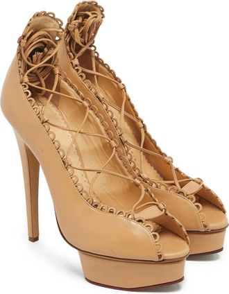 Charlotte Olympia Pumps Paloma con plateau - Toni neutri