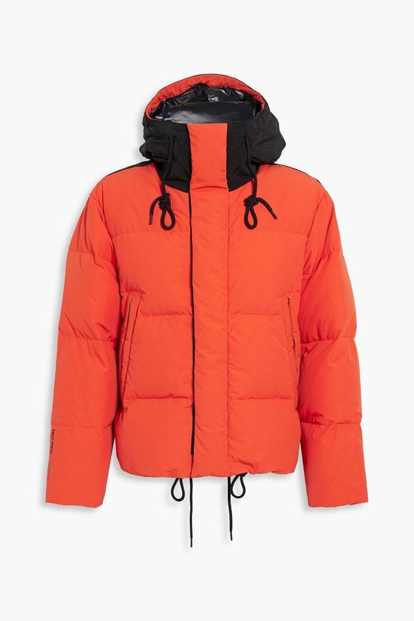 Fowler quilted down hooded ski jacket - Orange - XL