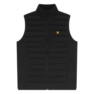 Lyle & Scott Vests, male, Black, Size: S piumini e parka Poliestere