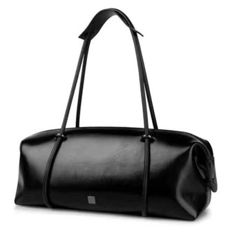 Generic Kexpery Womens Casual Handbag PU Capacity Boston Single Shoulder Bag Solid Color Zipper for Holiday Party, Boston Tote Bag, 260.00*170.00*50.00mm/10.2