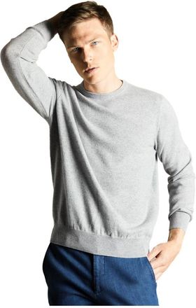 Colombo Cashmere Trui - Heren - Cashmere truien - Grijs - XL - Truien & Vesten