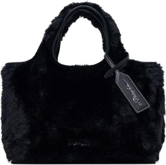 3.1 Phillip Lim Mini Market faux-fur tote bag - Black
