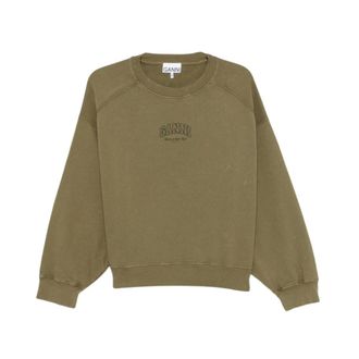 Ganni Felpe - - Sweatshirts & Hoodies - Donna - Verde - XS