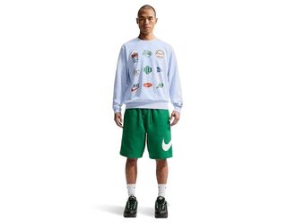 Nike Club Fleece Shorts Mens Workout Malachite/Malachite/White : 2XL