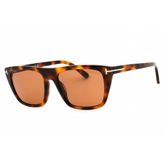Tom Ford Mens Brown Rectangular Sunglasses FT1175