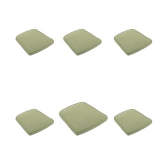ED&Egrave;N JARD&Iacute; Pack 6 cojines para sillones de exterior repelente al agua verde
