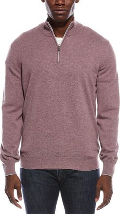 Brunello Cucinelli 1/4-Zip Cashmere Mock Neck Sweater