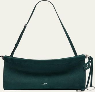 Alaia Le Click Medium Shoulder Bag in Suede