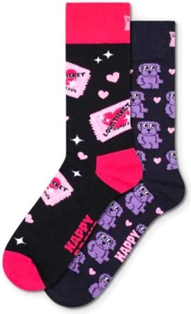 Happy Socks 2-Pack Love Tickets Sokkengift Set - unisex - Sokken - Veelkleurig - S - Katoen - Ondergoed