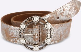 Heine Lederg&uuml;rtel HEINE, Damen, Gr. 11,5, silberfarben, G&uuml;rtel Lederg&uuml;rtel