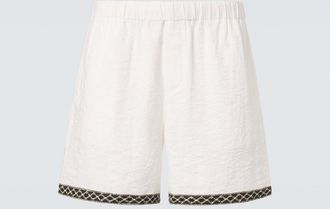 Commas Crochet-trimmed shorts