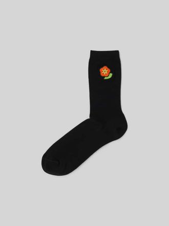 Kenzo Socken mit Label-Stitching in Black, Gr&ouml;&szlig;e 36-39