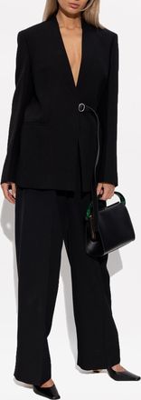 Jil Sander Wool Trousers, Womens, Black