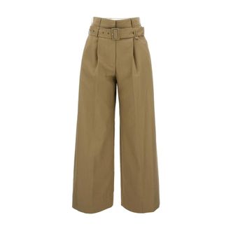 Simone Rocha Wide Trousers, female, Beige, Size: 2XS Multi Belt Loop Trousers