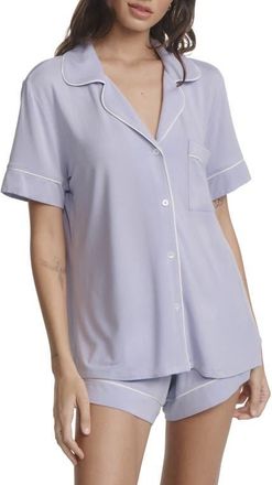 Eberjey Gisele Relaxed Short Pajamas in Lavender Dusk/ivory at Nordstrom, Size X-Large