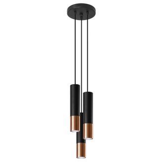 OEM L&aacute;mpara Colgante Salixa 3 Gu10 Negra Lumilo 09.599.49