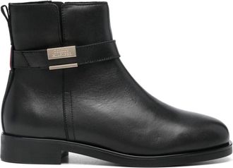 Tommy Hilfiger leather boots - women - Leather - 37 - Black