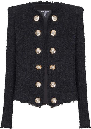 Balmain Giacca Fluida In Tweed Da Bordo A Bordo-Donna