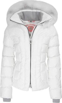 Wellensteyn Belvitesse Short - Dames - Winterjassen - Wit - L - Leer - Jassen