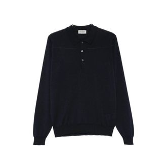 John Smedley Belpert Long-sleeve Polo Sweater