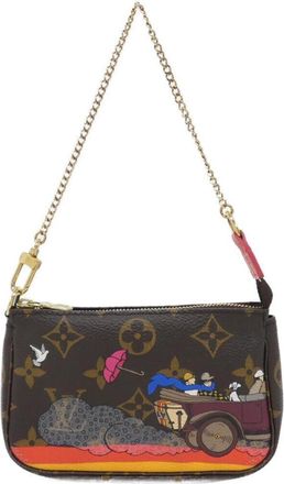 Louis Vuitton Marron Monogram Monogram Coated Canvas Pochette Pouch (Pre-Owned)