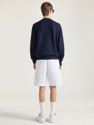 Givenchy Logo-Embroidered Wool Sweater - Navy