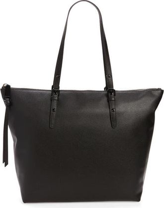 Rebecca Minkoff Chunky Leather Zip Tote in Black at Nordstrom