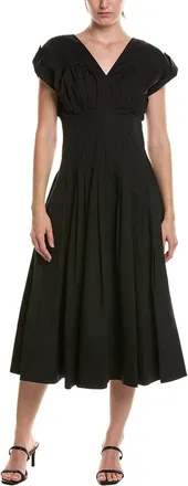 Anne Klein Waist Pleat Midi Dress