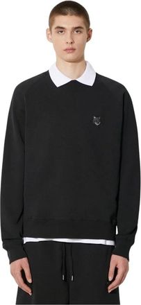 Maison Kitsun&eacute; Sweatshirts - Heren - Sweatshirts - Zwart - S - Hoodies & sweatvesten