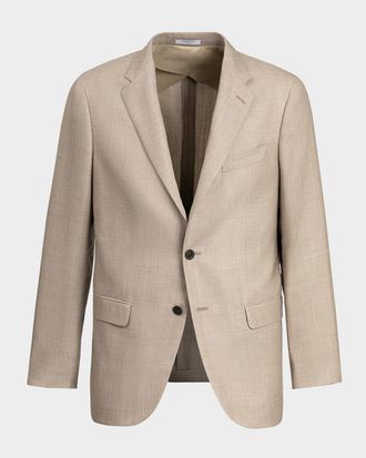 Boglioli Men & apos;s Wool, Silk and Linen-Blend Blazer