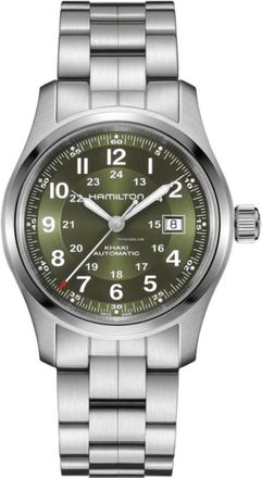 Hamilton Khaki Field Auto 42MM Green Dial Stainless Steel Mens Watch H70605160