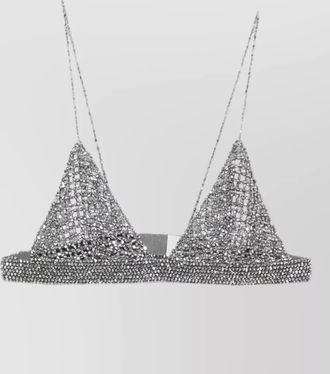 Golden Goose triangle cup top silver tone chain