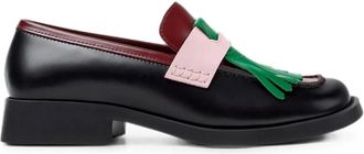 Camper Twins Fringed Leather Loafers
