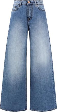 3x1 Wide Jeans - Dames - Loose Fit Jeans - Blauw - W29 - Katoen - Jeans