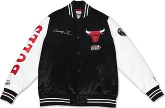 Mitchell & Ness x NBA Team Origins Varsity Satin Jacket Chicago Bulls OJBF4854-CBUYYPPPBKWH