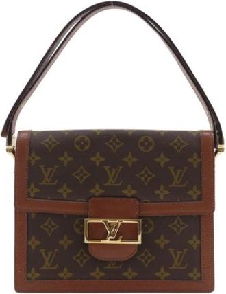Louis Vuitton Tweedehands Canvas Louis Vuitton tassen - Dames - Vintage Handtas - Bruin - ONE Size - Vintage