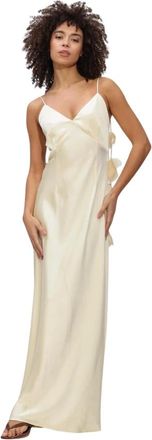 Notre-V Dames, Jurken, Beige, Maat: XL