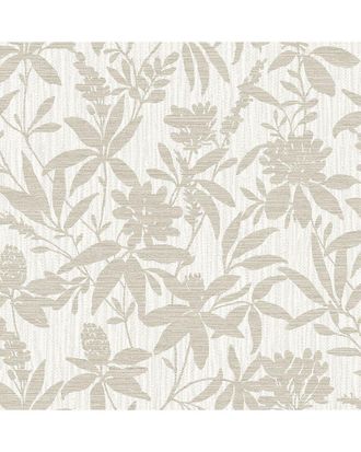 Brewster Home Fashions Advantage Riemann Beige Floral Wallpaper