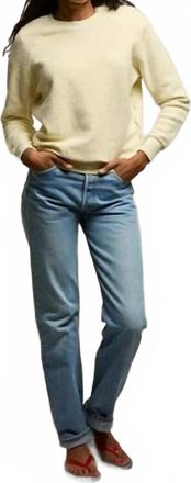 perfectwhitetee Ziggy Perfect Sweatshirt In Custard