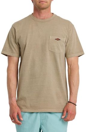 Quiksilver Saltwater Cotton Pocket T-Shirt in Seneca Rock at Nordstrom, Size Xx-Large