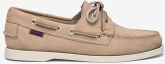 Sebago Portland Nubuck Womans Boat Shoes in Beige Camel at Nordstrom, Size 12.5
