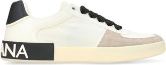 Dolce & Gabbana White Logo Portofino Sneakers