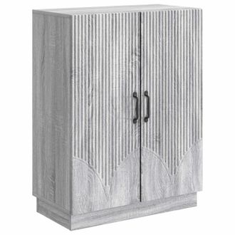 vidaXL Aparador Gris Sonoma 66 X 34,5 X 87 Cm Madera De Ingenier&iacute;a Vidaxl