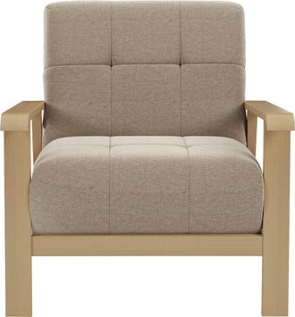 Sit&more Sessel »Billund« Armlehnen aus Buchenholz in natur, verschiedene Bezüge und Farben