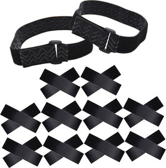 Vosarea Adjustable Anti-slip Over-knee Boots Straps for Women Elastic High Boot Fixing Accessories with Strong Stickiness and Hook Loop Tape Prevents Slipping