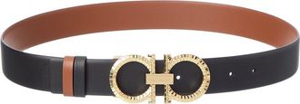 Ferragamo Ferragamo Gancini Reversible Leather Belt
