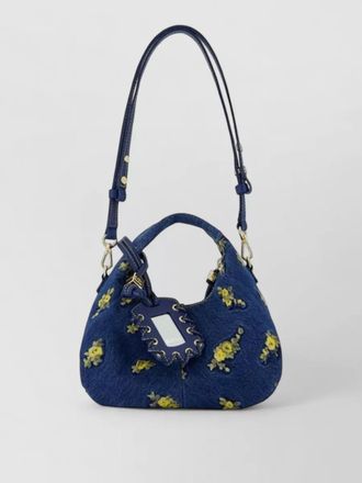 Ganni mini hobo shoulder bag floral purse