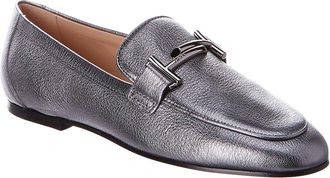 Tod's TodS Double T Metallic Leather Loafer