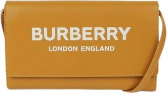 Burberry Pre-owned Cross Body Bags, female, Yellow, Size: ONE SIZE Pre-owned Hazelmeier Wallet Shoulder Crossbody Bag